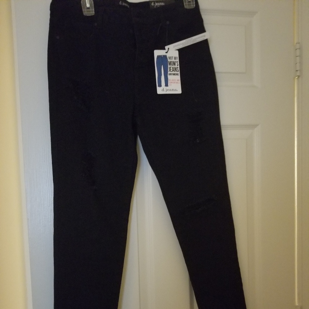 d.jeans high waist distressed mom Jean's